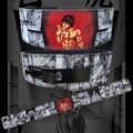 Durable weightlifting belt featuring dynamic manga-style art, with a secure buckle for core stability during heavy lifts.